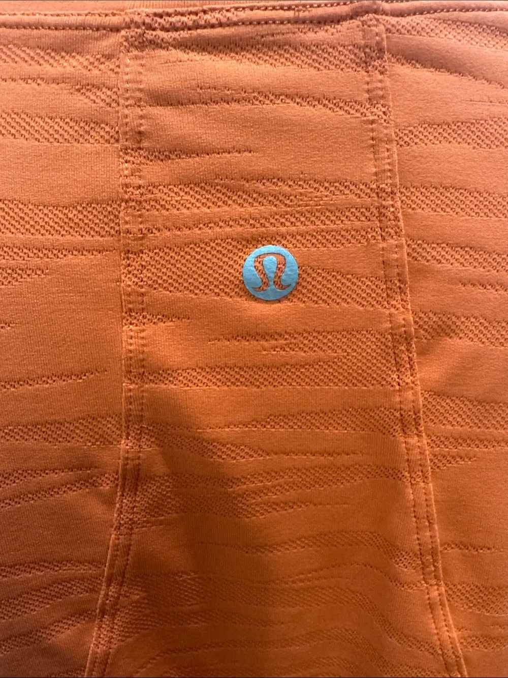 lululemon athletica Long-Sleeve Cropped Tee in Coral Orange #487